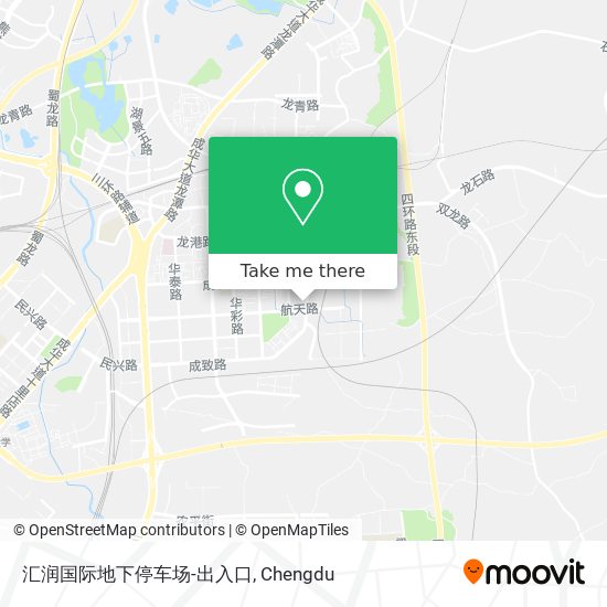 汇润国际地下停车场-出入口 map