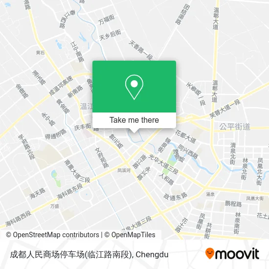 成都人民商场停车场(临江路南段) map
