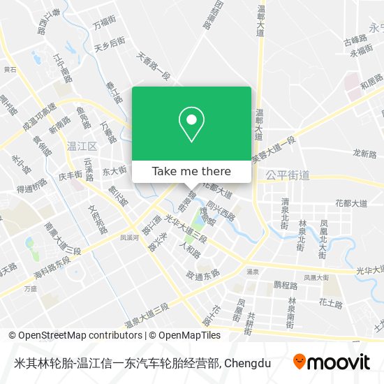 米其林轮胎-温江信一东汽车轮胎经营部 map
