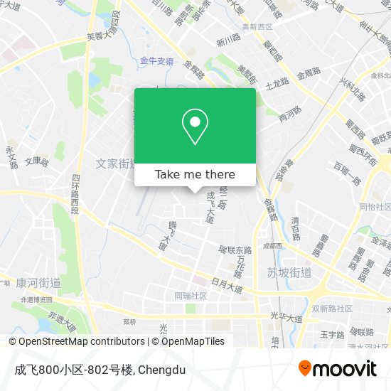 成飞800小区-802号楼 map