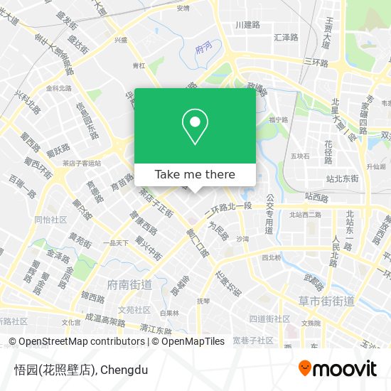 悟园(花照壁店) map