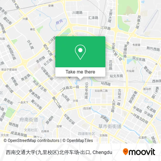 西南交通大学(九里校区)北停车场-出口 map