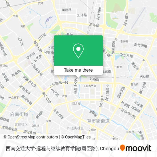 西南交通大学-远程与继续教育学院(唐臣路) map