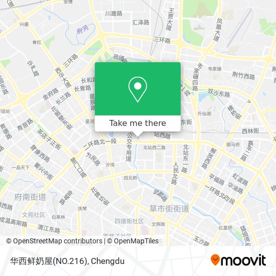 华西鲜奶屋(NO.216) map