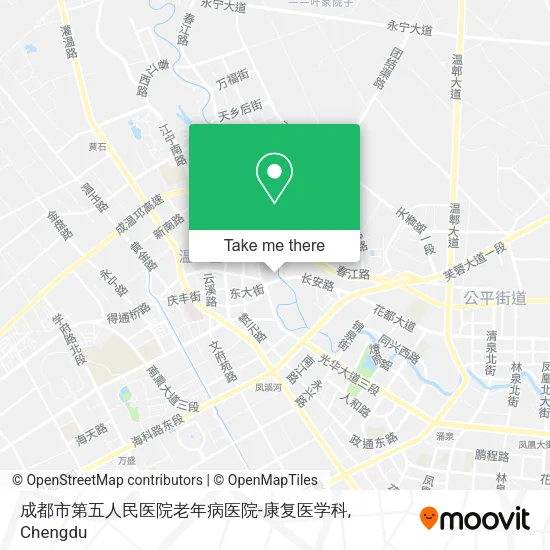 成都市第五人民医院老年病医院-康复医学科 map