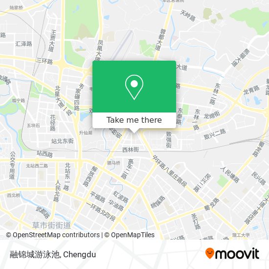 融锦城游泳池 map