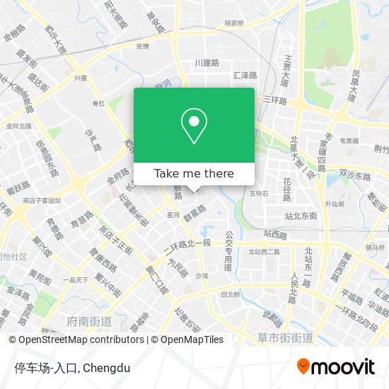 停车场-入口 map