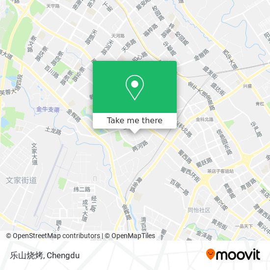 乐山烧烤 map