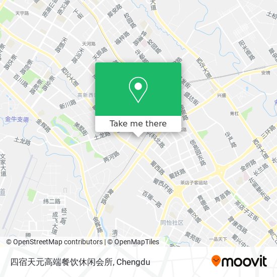 四宿天元高端餐饮休闲会所 map