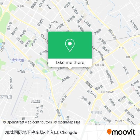 精城国际地下停车场-出入口 map