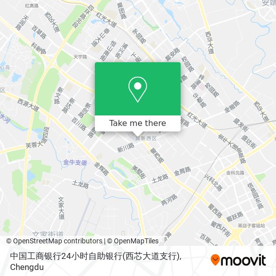 中国工商银行24小时自助银行(西芯大道支行) map