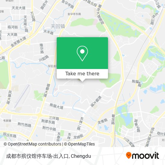成都市殡仪馆停车场-出入口 map