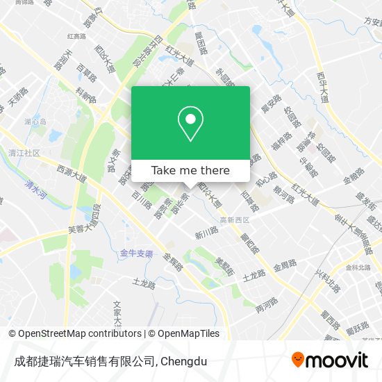 成都捷瑞汽车销售有限公司 map
