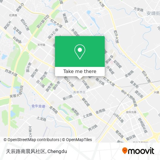 天辰路南晨风社区 map