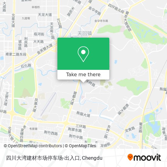四川大湾建材市场停车场-出入口 map