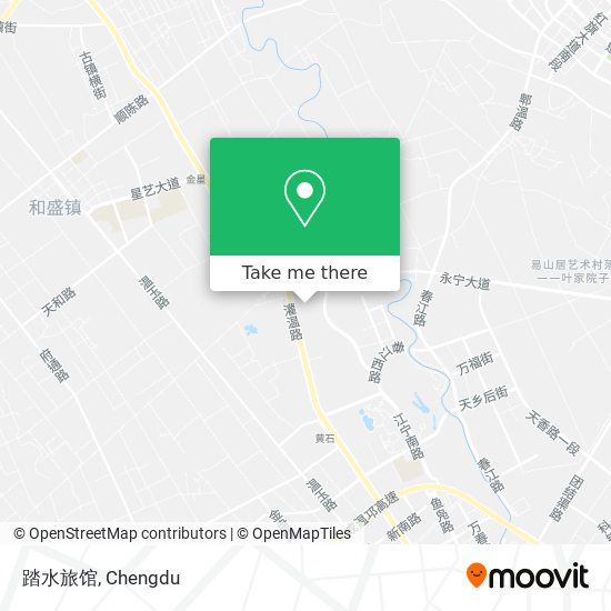 踏水旅馆 map