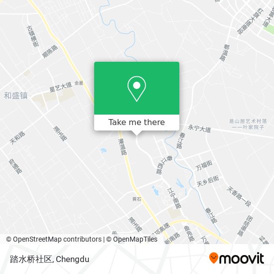 踏水桥社区 map