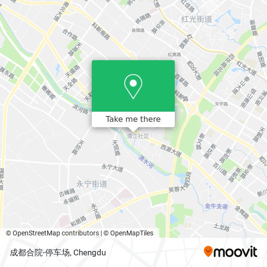 成都合院-停车场 map
