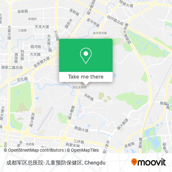 成都军区总医院-儿童预防保健区 map
