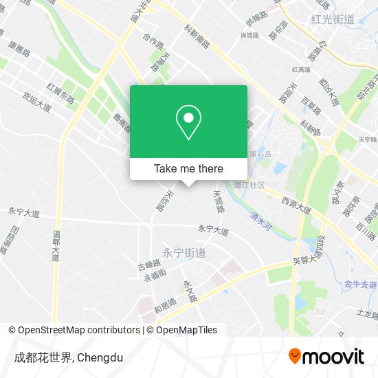成都花世界 map