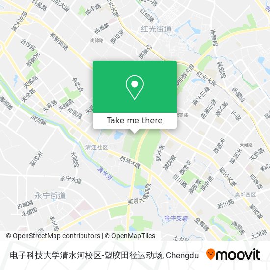 电子科技大学清水河校区-塑胶田径运动场 map