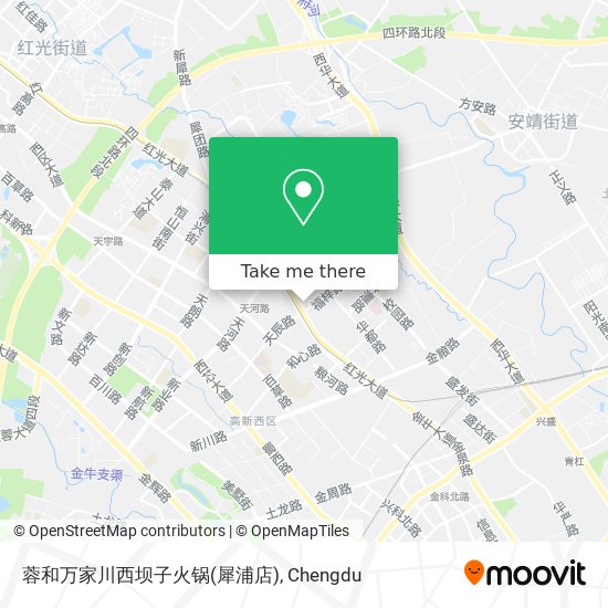 蓉和万家川西坝子火锅(犀浦店) map