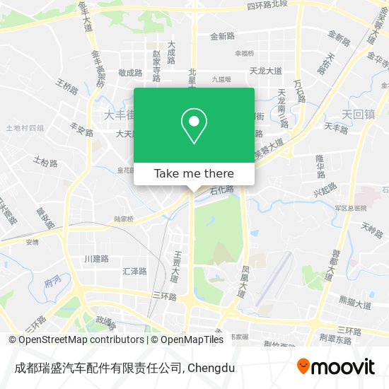 成都瑞盛汽车配件有限责任公司 map