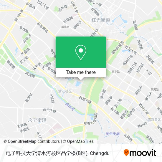 电子科技大学清水河校区品学楼(B区) map