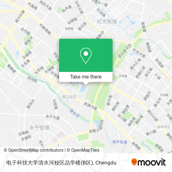 电子科技大学清水河校区品学楼(B区) map