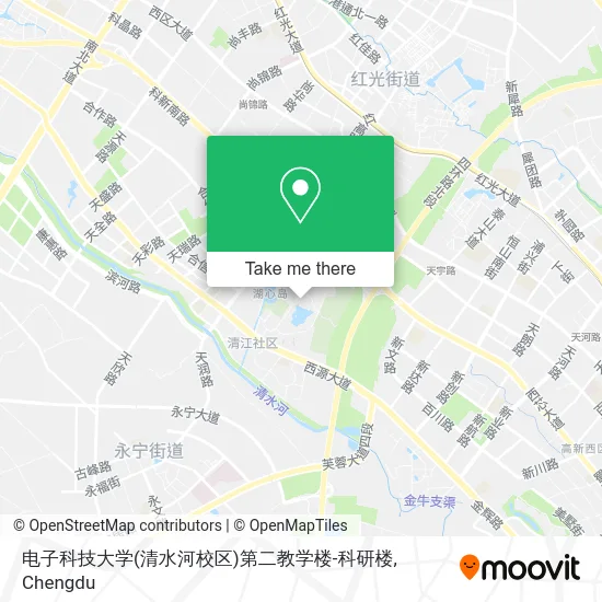 电子科技大学(清水河校区)第二教学楼-科研楼 map