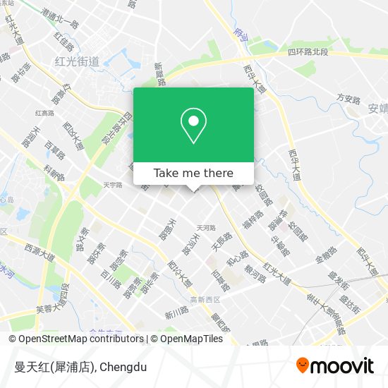 曼天红(犀浦店) map