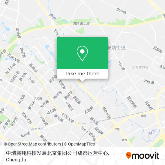 中瑞鹏翔科技发展北京集团公司成都运营中心 map