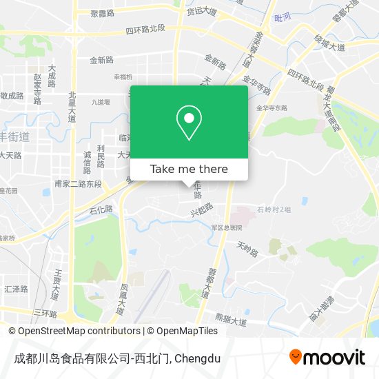 成都川岛食品有限公司-西北门 map