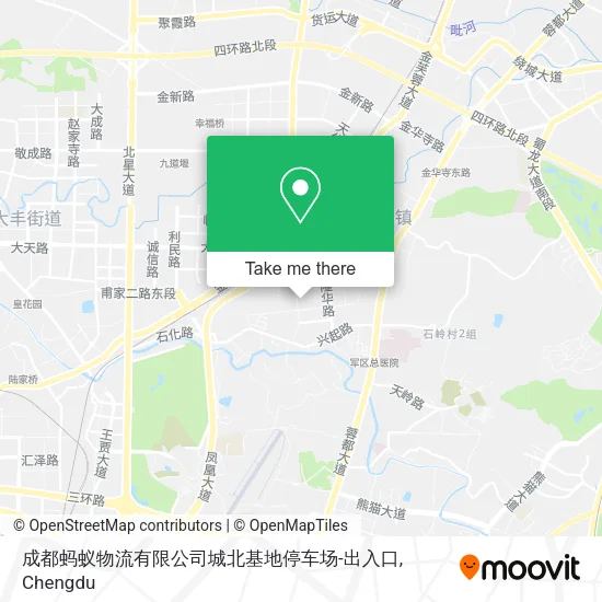 成都蚂蚁物流有限公司城北基地停车场-出入口 map
