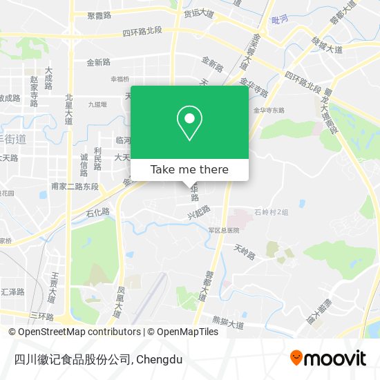 四川徽记食品股份公司 map