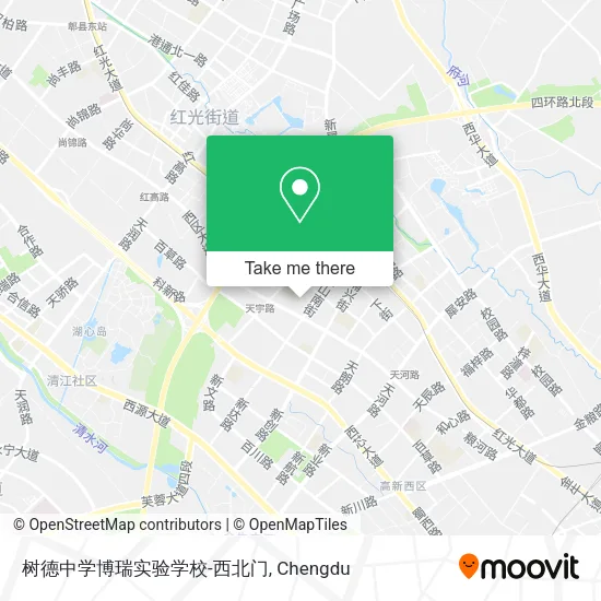 树德中学博瑞实验学校-西北门 map