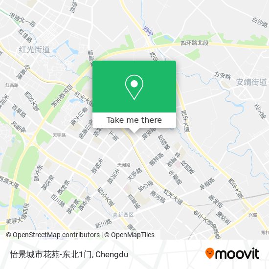 怡景城市花苑-东北1门 map
