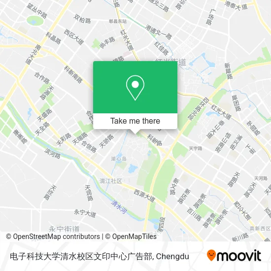 电子科技大学清水校区文印中心广告部 map