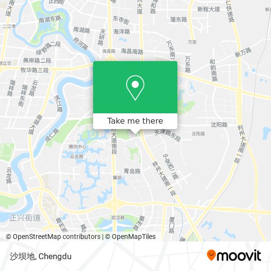 沙坝地 map