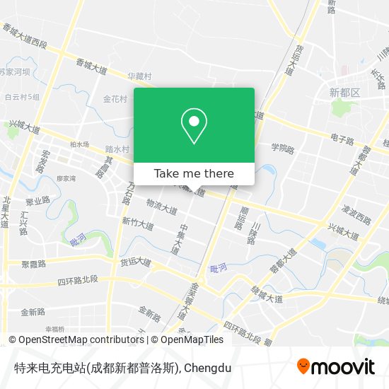 特来电充电站(成都新都普洛斯) map