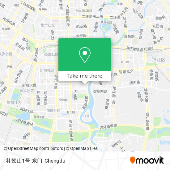 礼顿山1号-东门 map