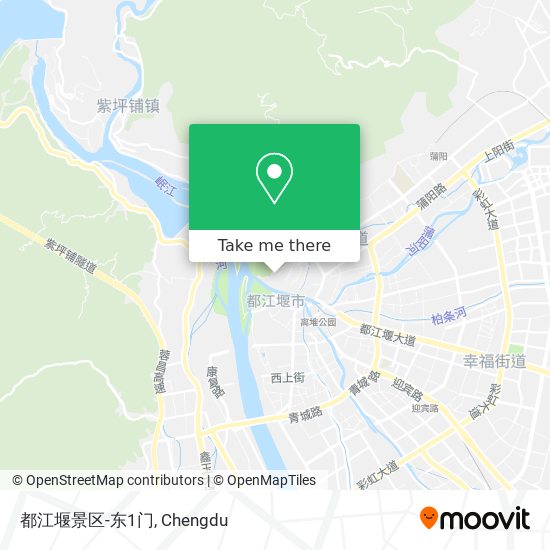 都江堰景区-东1门 map