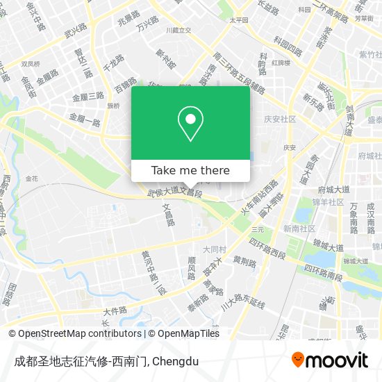 成都圣地志征汽修-西南门 map