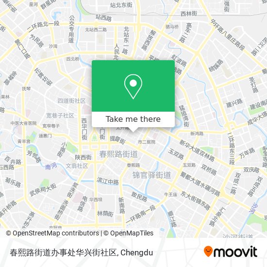 春熙路街道办事处华兴街社区 map