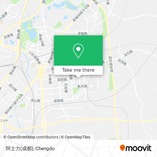 阿士力(成都) map