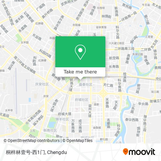 桐梓林壹号-西1门 map