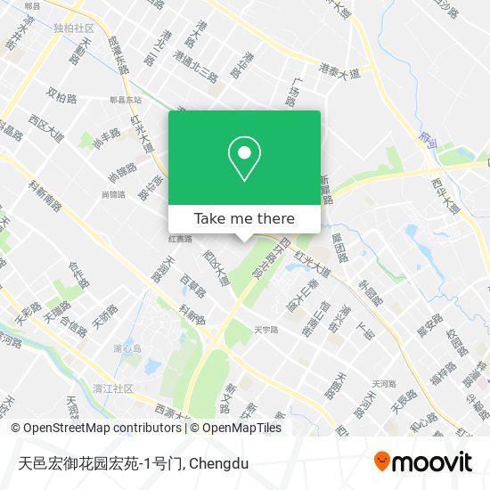 天邑宏御花园宏苑-1号门 map