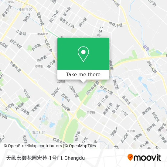天邑宏御花园宏苑-1号门 map