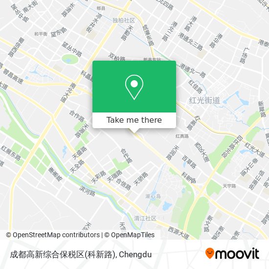 成都高新综合保税区(科新路) map