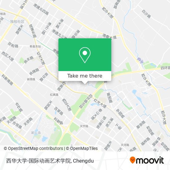 西华大学-国际动画艺术学院 map